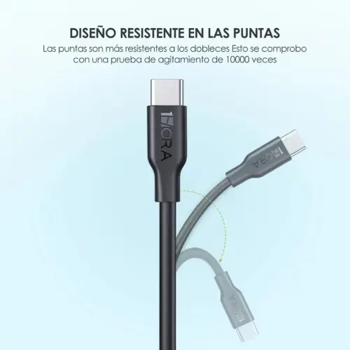 1HORA 1M Cable Tipo C 2.1A de carga y datos CAB237's photo #2